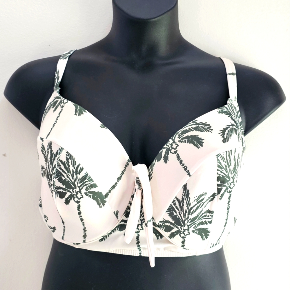 NWOT Lane Bryant Longline Underwire Swim Bikini Top